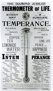 Le Thermomètre de Vie du Jubilé de Diamant, imprimé par M. M. Whelan et Compagnie, 1897 - English School